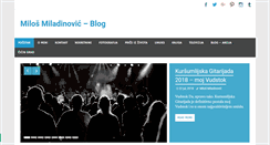 Desktop Screenshot of milosmiladinovic.com