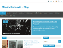 Tablet Screenshot of milosmiladinovic.com